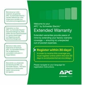 APC 1 YEAR RENEWAL EXTENDED WARRANTY FOR (1) SMART-UPS 3.1-4KVA