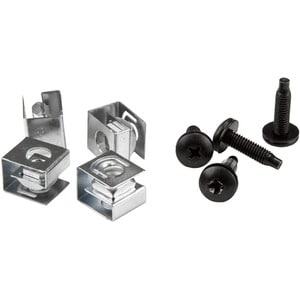 StarTech.com SERVER RACK SCREWS AND CLIP NUTS - 10-32 RACK MOUNT SCREWS AND SLIDE-ON CAGE NUTS - 50 PACK - MOUNT SERVER NETWORKING AND A/V EQUIPMENT WITH THESE HIGH QUALITY CLIP NUTS SCREWS