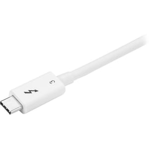 StarTech.com 0.5m Thunderbolt 3 Cable - 40Gbps - White - Thunderbolt USB-C and DisplayPort Compatible