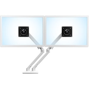 ERGOTRON MXV DESK DUAL MONITOR ARM (WHITE)