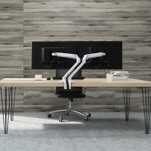 ERGOTRON MXV DESK DUAL MONITOR ARM (WHITE)