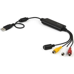 StarTech.com USB Video Capture Adapter - S Video / Composite to USB 2.0 Video Capture Cable with TWAIN Support - Analog to Digital Converter - Windows Only (SVID2USB232)