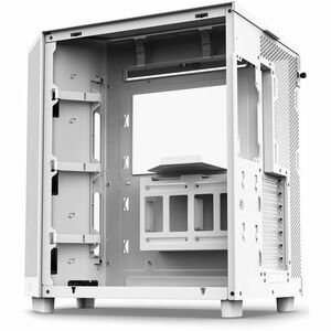 NZXT H6 Flow RGB 2023 Compact Dual chamber ATX Case with RGB Fans All White Color