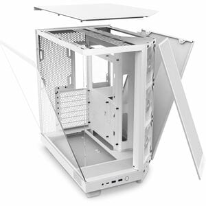 NZXT H6 Flow RGB 2023 Compact Dual chamber ATX Case with RGB Fans All White Color