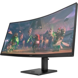 HP OMEN 34C OMEN BY HP 34in WQHD EDGE-LIT 165HZ CURVED Gaming Monitor 3440 x 1440 1500R CURVATURE VA PANEL 21:9 1MS GTG 400 NITS HDR ANTI-GLARE 2 x HDMI 2.0 DISPLAYPORT 1.4 AUDIO OUT HEIGHT ADJUSTABLE VE