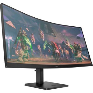 HP OMEN 34C OMEN BY HP 34in WQHD EDGE-LIT 165HZ CURVED Gaming Monitor 3440 x 1440 1500R CURVATURE VA PANEL 21:9 1MS GTG 400 NITS HDR ANTI-GLARE 2 x HDMI 2.0 DISPLAYPORT 1.4 AUDIO OUT HEIGHT ADJUSTABLE VE