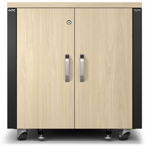 APC NETSHELTER SOUNDPROOF 12U SERVER RACK ENCLOSURE MAPLE
