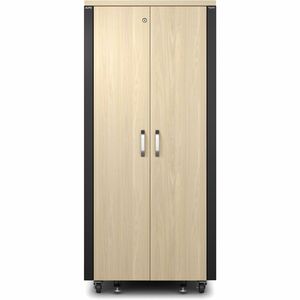 APC NETSHELTER SOUNDPROOF 32U SERVER RACK ENCLOSURE 230V MAPLE