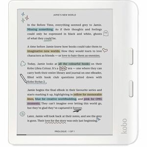 Kobo Libra Colour 7IN E Ink KaleidoTM 3 Color Display Kobo Stylus 2 Compatibility Waterproof White