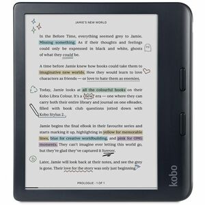 Kobo Libra Colour 7IN E Ink KaleidoTM 3 Color Display Kobo Stylus 2 Compatibility Waterproof Black
