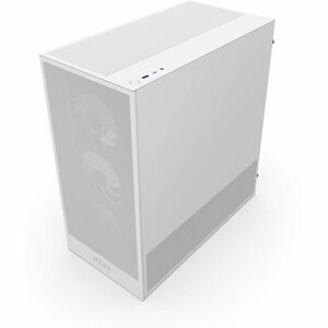 NZXT H5 Flow RGB 2024 Compact Mid-Tower ATX Case with RGB Fans - All White