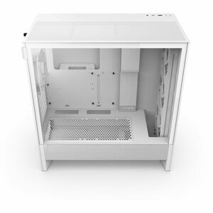 NZXT H5 Flow RGB 2024 Compact Mid-Tower ATX Case with RGB Fans - All White