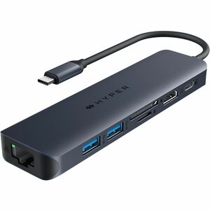 TARGUS HyperDrive EcoSmart Gen.2 Universal USB-C 7-in-1 Hub w 100 W PD Power Pass-thru