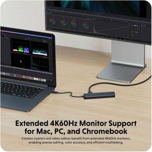 TARGUS HyperDrive EcoSmart Gen.2 Universal USB-C 7-in-1 Hub w 100 W PD Power Pass-thru