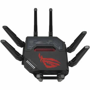 ASUS ROG Rapture GT-BE98 Extendable Gaming Router WiFi 7 Wireless BE25000 1x 10GBe WAN/LAN Port 1x 2.5GGbe WAN/LAN Port 1x 10GBe Port 3x 2.5GBe Ports 1x Gigabit Port 1x USB 3.2 Port 1x USB 2.0 Port