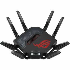 ASUS ROG Rapture GT-BE98 Extendable Gaming Router WiFi 7 Wireless BE25000 1x 10GBe WAN/LAN Port 1x 2.5GGbe WAN/LAN Port 1x 10GBe Port 3x 2.5GBe Ports 1x Gigabit Port 1x USB 3.2 Port 1x USB 2.0 Port