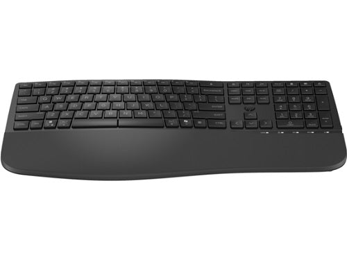 Hewlett Packard HP 8T6L9UT, 685 Comfort Dual-Mode Wireless Keyboard, Bluetooth, USB-A, Black, 1 Year Warranty