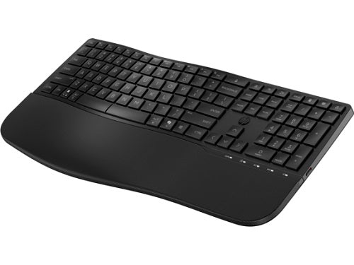 Hewlett Packard HP 8T6L9UT, 685 Comfort Dual-Mode Wireless Keyboard, Bluetooth, USB-A, Black, 1 Year Warranty