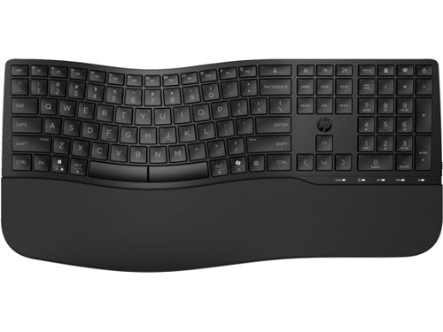 Hewlett Packard HP 8T6L9UT, 685 Comfort Dual-Mode Wireless Keyboard, Bluetooth, USB-A, Black, 1 Year Warranty