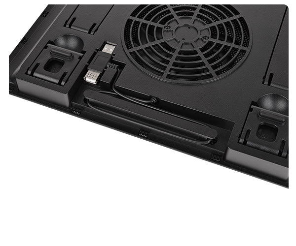 Thermaltake CL-N013-PL12BL-A, Massive A23 Notebook Cooler, Suitable for 16" Gaming Notebooks, Noise: 28 dBA, Air Flow: 38 CFM, Speed: 1200±10%RPM, 2 Years
