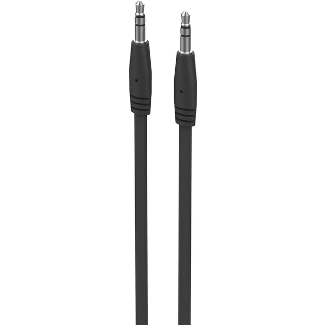 9x Comsol 1m Flat Audio Cable 3.5mm Male to Male - Black