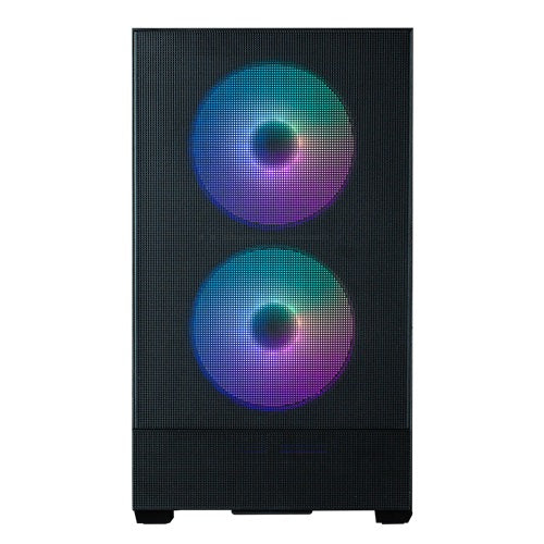 Zalman P30 AIR BLACK, Mini-Tower, Tempered Glass, Drive Bays: 2x Combo (3.5" or 2.5"), 3x 2.5", Expansion Slot: 5, Motherboard Support: mATX / Mini-ITX, Pre-Installed Fan: 3x 140mm ARGB, 1 Year Warranty