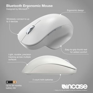 INCASE Bluetooth Ergonomic Mouse Glacier