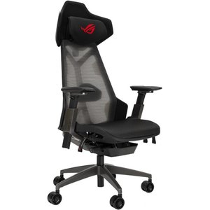 ASUS ROG Destrier Core ergo gaming chair with futuristic cyborg aesthetic versatile seat adjustments for the perfect posture and crafted from durable polyamide nylon and breathable mesh