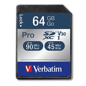 Verbatim Pro SDXC 64GB UHS-l