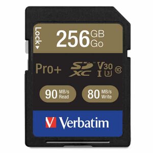 Verbatim Pro+ 4K SDXC 256GB UHS-I U3