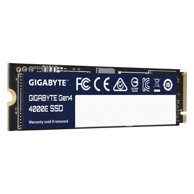 GIGABYTE Gen4 4000E SSD 1TB, PCI Express 4.0x4, M.2, 1000GB, Up to 4000 MB/s, 3900 MB/s, MTBF 1.5M hours, 3 y Warranty