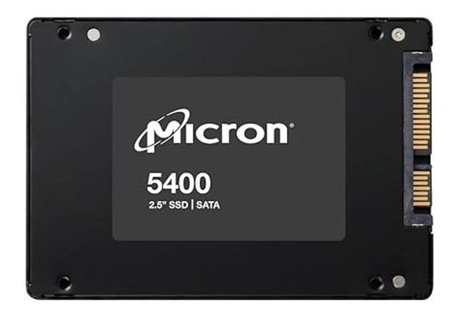 Micron 5400 MAX 960GB 2.5" SATA Enterprise SSD 540R/520W MB/s 95K/75K IOPS 8760TBW 5DWPD 3M hrs MTTF AES 256-bit encryption Server Data Centre 5yrs