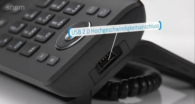 SNOM D862, High Speed USB-A Connection, 8 Programmable Function Keys, Security (TLS & SRTP), HD Audio Quality