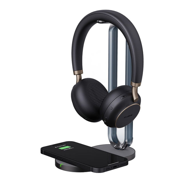 Yealink BH76 Bluetooth Stereo Headset, UC, USB-C, Microsoft Teams & UC Certified, ANC, Charging Stand, Retractable 5 Microphone, 35 Hours Battey Life