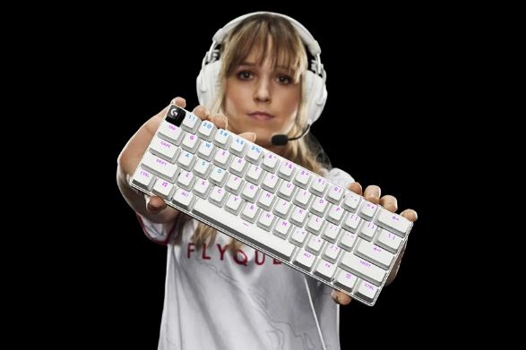 (LS) Logitech PRO X 60 LIGHTSPEED Wireless Gaming Keyboard -White 2.4GHz LIGHTSPEED Bluetooth®, or USB wired connection 2-Year Warranty