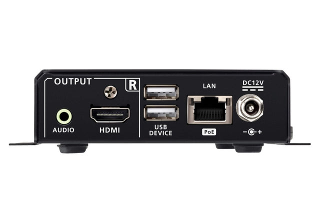 Aten True 4K HDMI H.265 over IP Transceiver with PoE, True 4K video, audio, USB, and RS-232 over Ethernet, Supports AV matrix switching and video wall