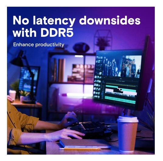 Micron (Crucial) Crucial 64GB (1x64GB) DDR5 UDIMM 5600MHz CL46 Desktop PC Memory