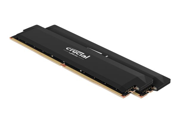 Micron (Crucial) Crucial Pro 64GB (2x32GB) DDR5 UDIMM 6400MHz CL40 Black Heat Spreader Support Intel XMP AMD Ryzen for Desktop PC Gaming Memory