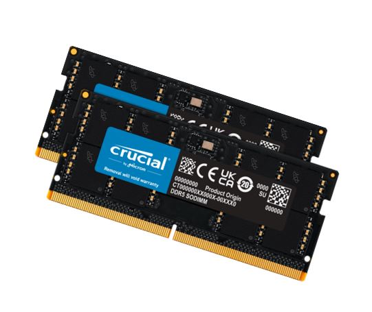 Micron (Crucial) Crucial 128GB (2x64GB) DDR5 SODIMM 5600MHz CL46 Desktop PC Memory