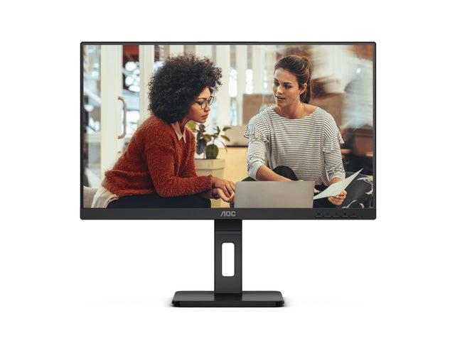AOC 27" IPS, 4ms, FHD 1920 × 1080, Adaptive Sync, Border less, Height Adjustable Stand, VESA 100X100m, Speakers HDMI, DP, VGA Office Monitor
