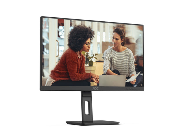 AOC 27" IPS, 4ms, FHD 1920 × 1080, Adaptive Sync, Border less, Height Adjustable Stand, VESA 100X100m, Speakers HDMI, DP, VGA Office Monitor