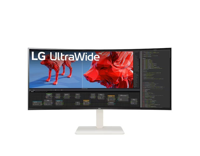 LG 38" Curved Ultra Wide QHD+ (3840x1600) 144Hz, IPS, 1ms, 2x HDMI, 2xUSB Type-C, 4xUSB 3.0, Professional Monitor