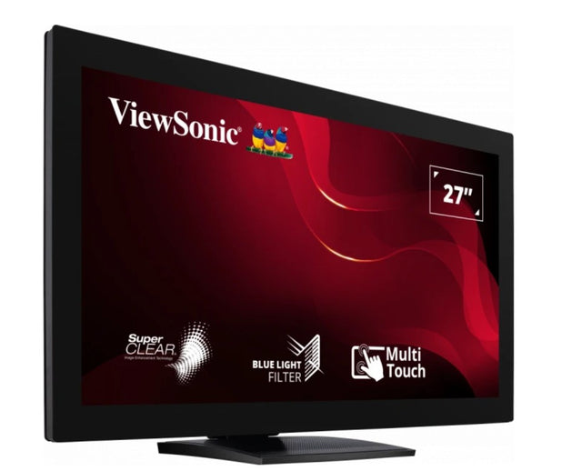 ViewSonic 27" TD2760 10-point Touch Screen, RS232 Serial Port, Advance Ergonomic Tilt or flat. Supports Winodws, Chrom, Linux, Android, Monitor,