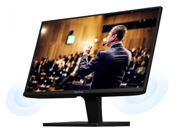 ViewSonic 24” Office Ultra Thin Bezel + SuperClear IPS, 2x Speakers, 4ms 100h FHD 1080, HDMI, VGA, 3.5 Audio, Multi-View, Eye Care. VESA 75m, Monitor