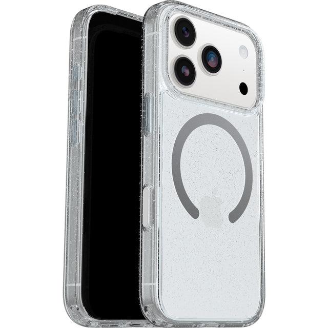 OtterBox Symmetry Clear MagSafe Apple iPhone 17 Pro Case Stardust 4.0 (Clear) - (77-98838), DROP+ 3X Military Standard, Raised Edges, 7 Years Warranty