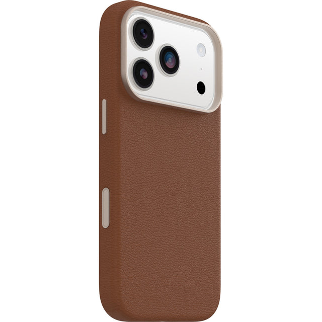OtterBox Symmetry Cactus Leather MagSafe Apple iPhone 17 Pro Max (6.9") Desert Saddle (Brown) - (77-99065),DROP+ 3X Military Standard,7 Years Warranty
