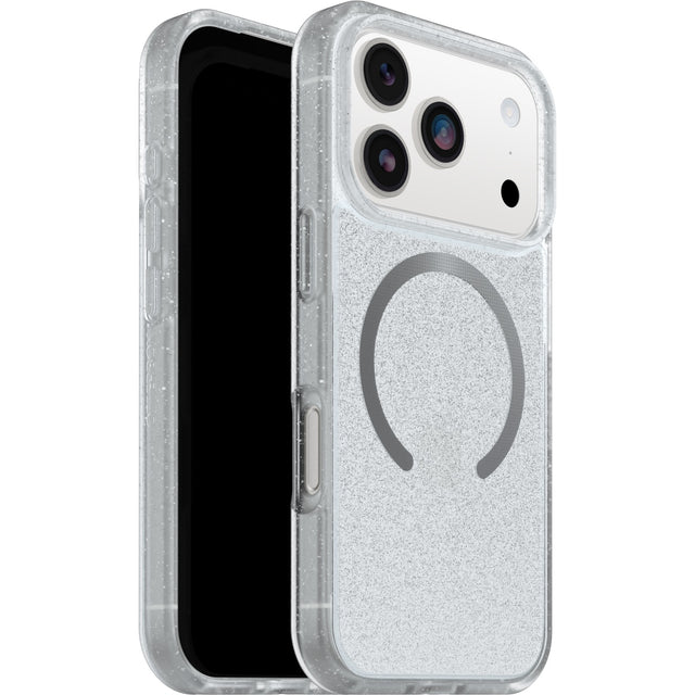 OtterBox React MagSafe Apple iPhone 17 Pro Max (6.9") Case Stardust (Clear Glitter) - (77-99283),DROP+ Military Standard,Raised Edges,7 Years Warranty
