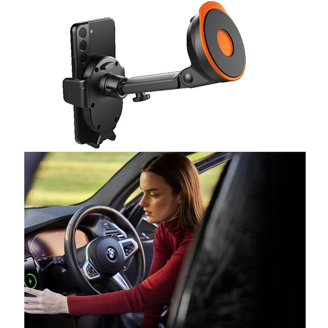 Cygnett EasyMount Universal Car Window or Dash Extendable Mount - Black (CY4624WLCCH),Extendable Arm (up to 250mm), 2 Years Warranty