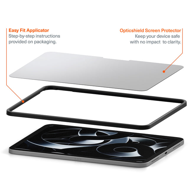 Cygnett OpticShield Apple iPad Air M2 (13") (1st Gen) Japanese Tempered Glass Screen Protector - Superior Impact Absorption, 2 Years Warranty