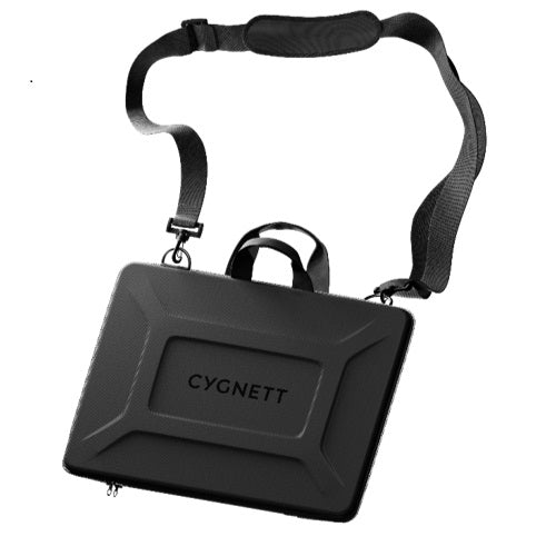 Cygnett Rugged Laptop Sleeve with Handle + Shoulder Strap - Medium 15"- 16" -Black(CY5056CSSLS),360 Protection,Universally Compatible,2 Years Warranty